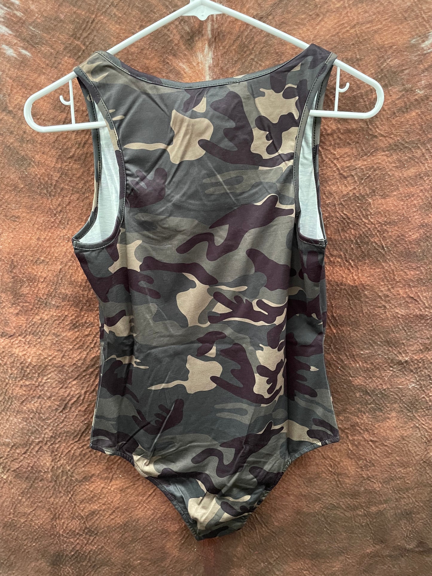 Camo Tank Top Bodysuit