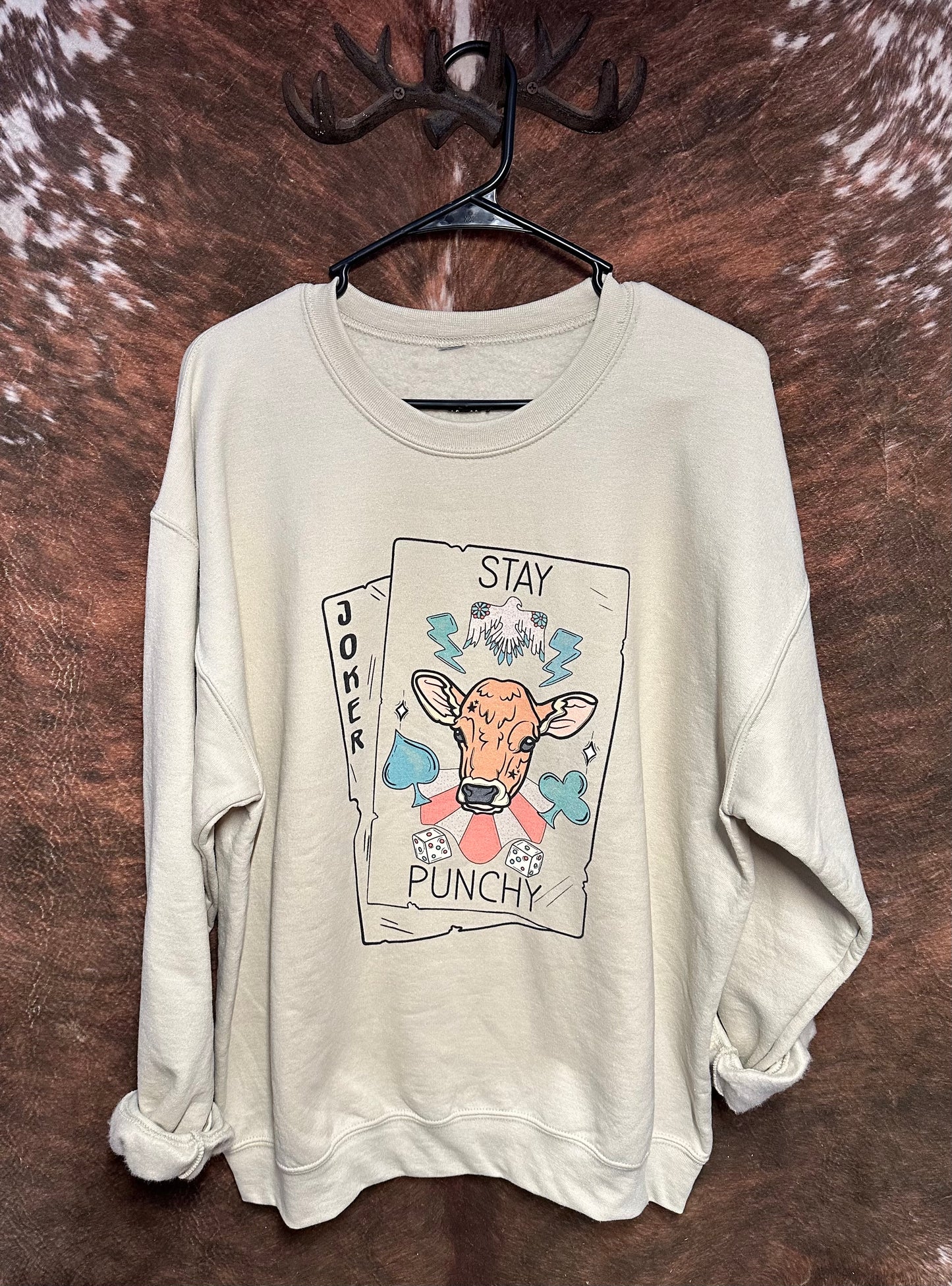 Stay Punchy Jersey Sweatshirt