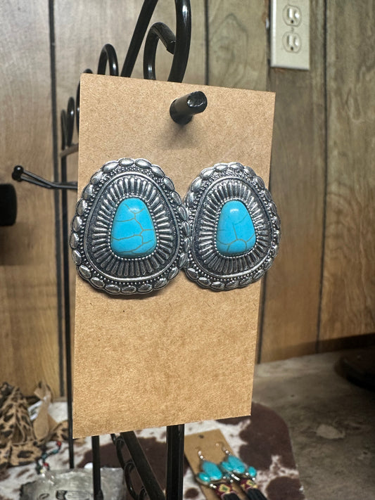 Teardrop Navajo Earrings