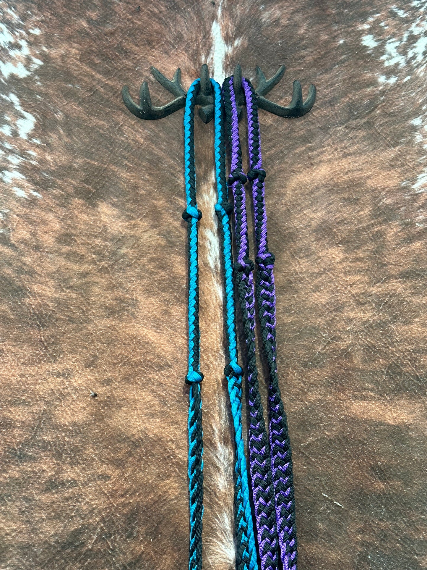 Multi Colored Nylon Barrel Reins