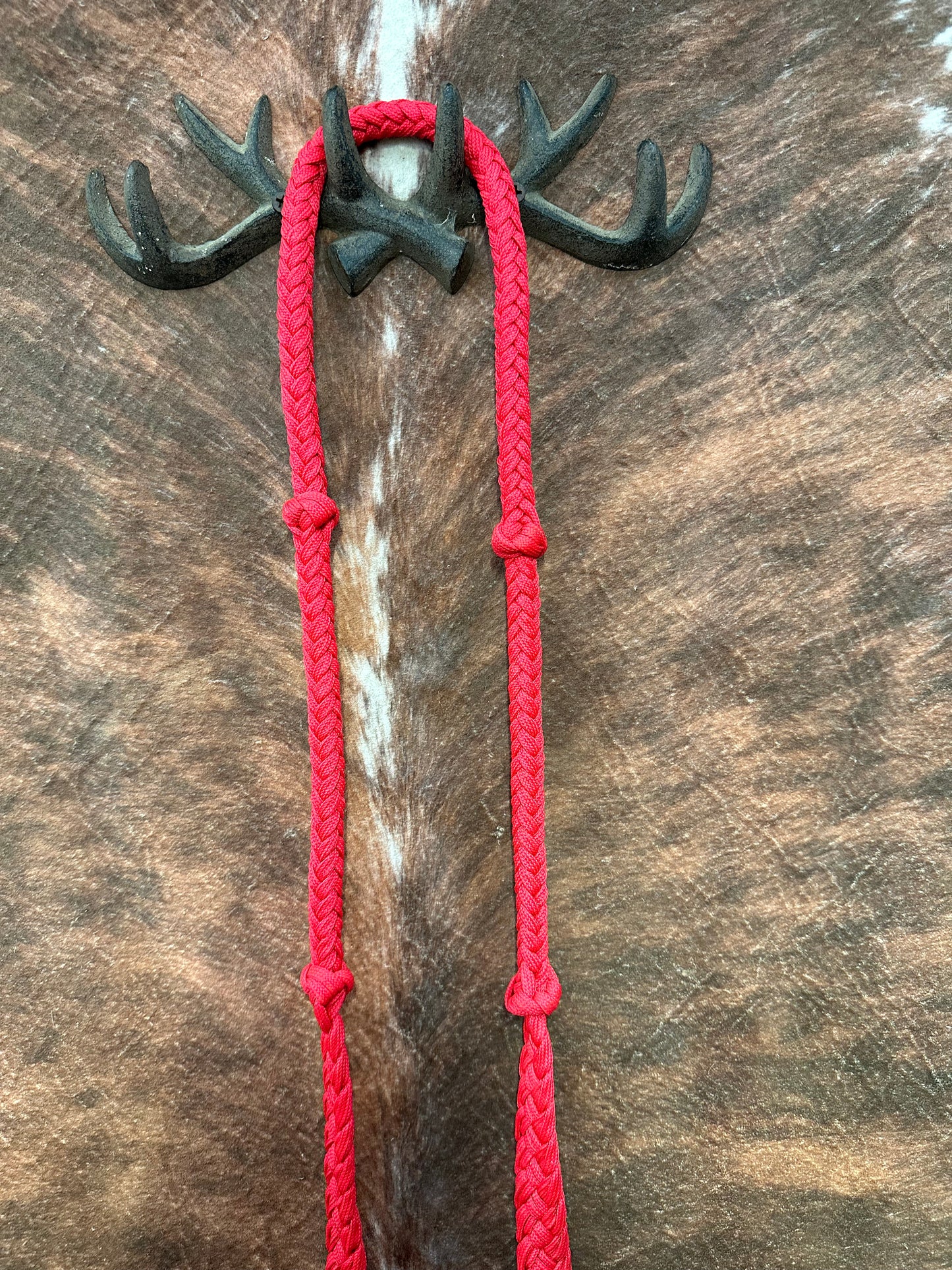 Red Nylon Barrel Reins