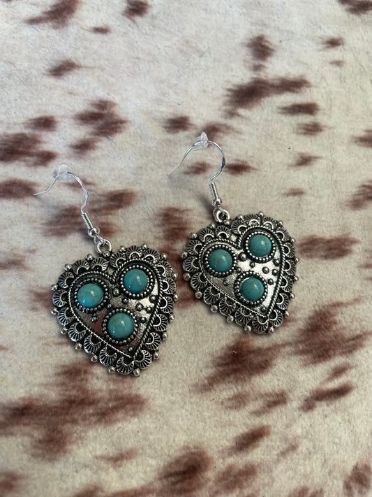 Turquoise Hearts