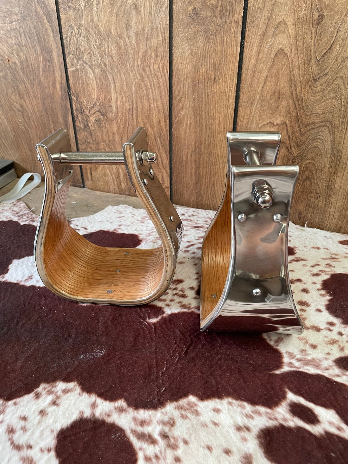 4” Stainless Wrapped Wood Stirrups