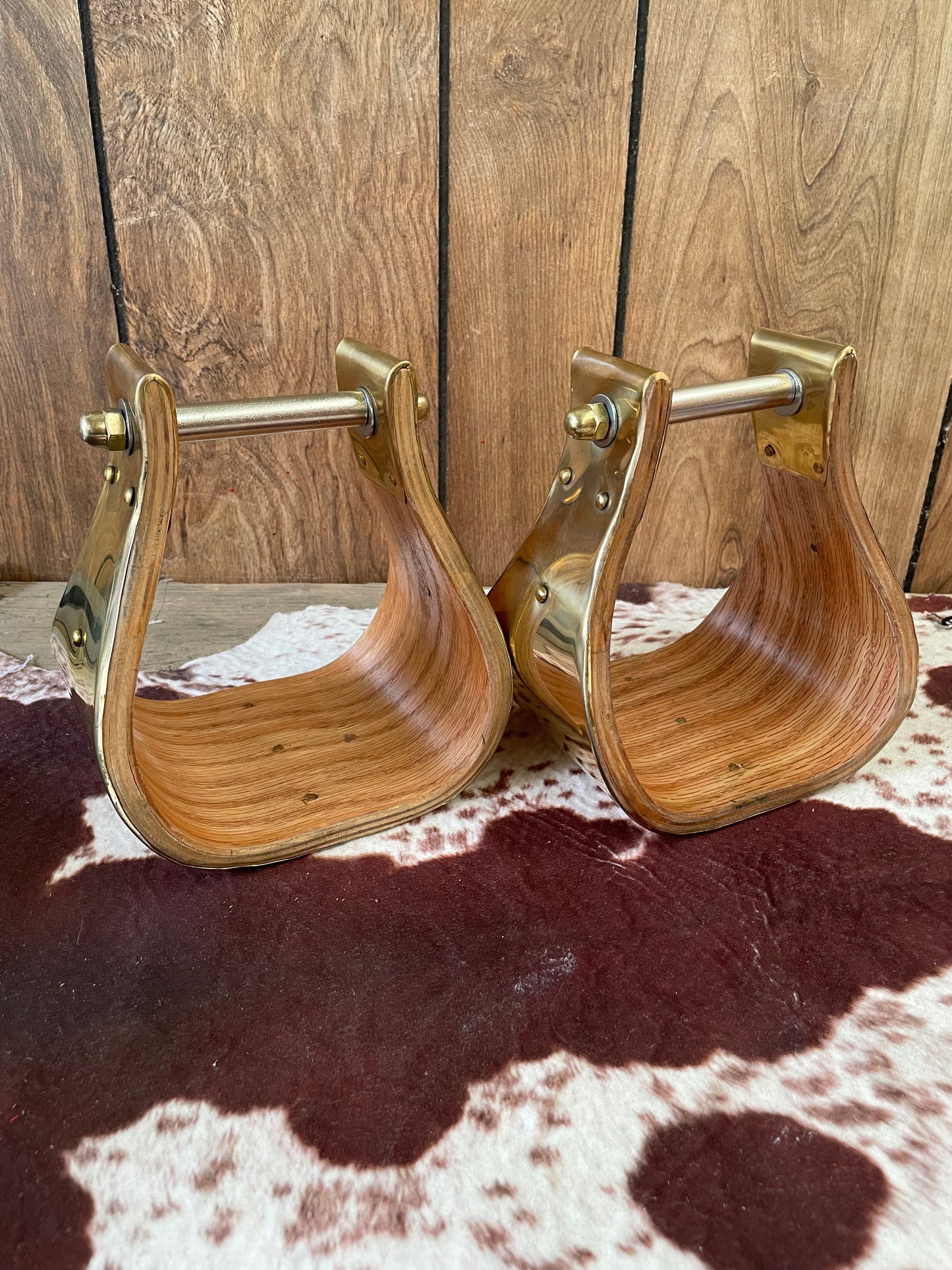 5” Brass Wrapped Stirrups