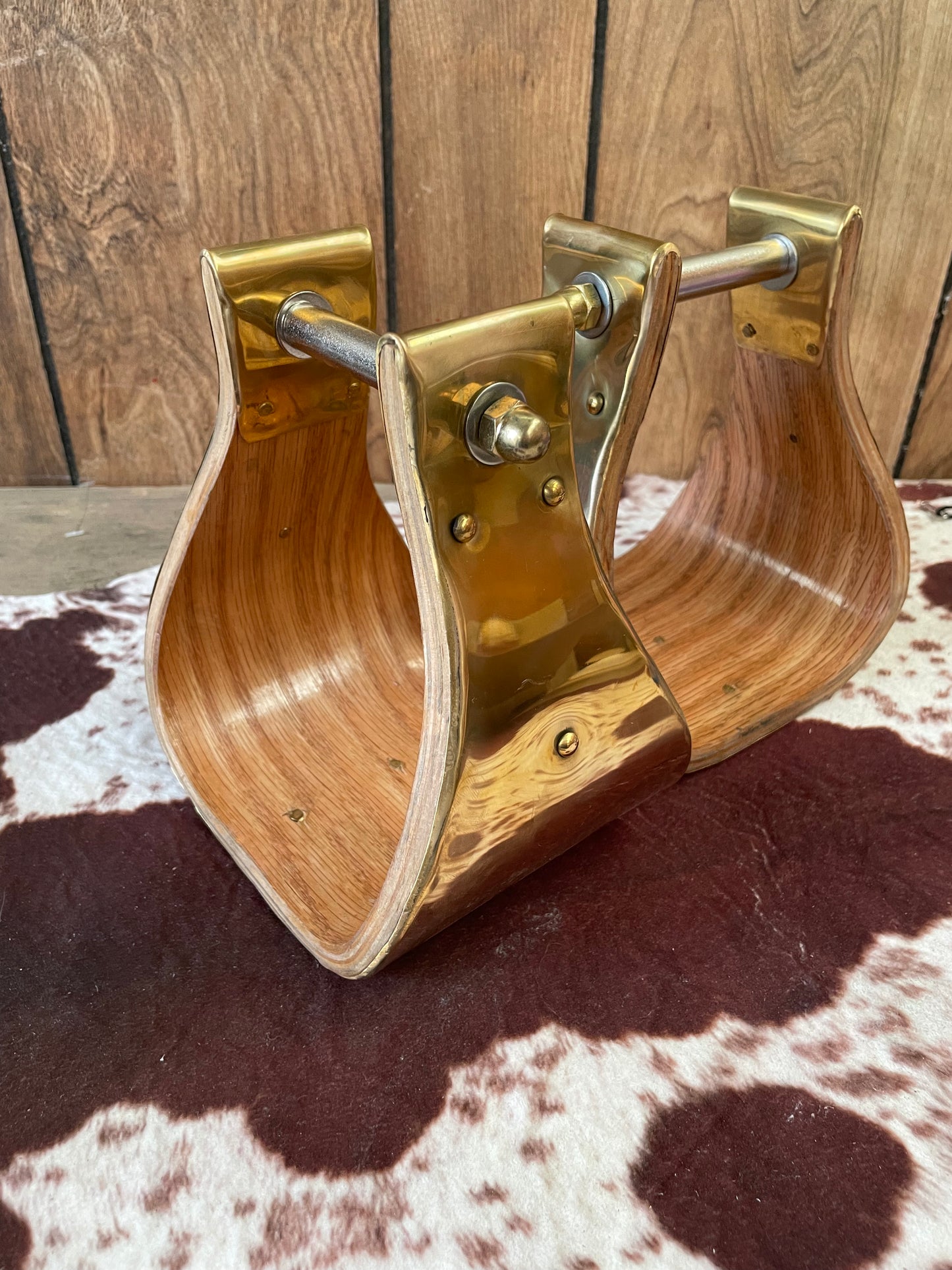 5” Brass Wrapped Stirrups