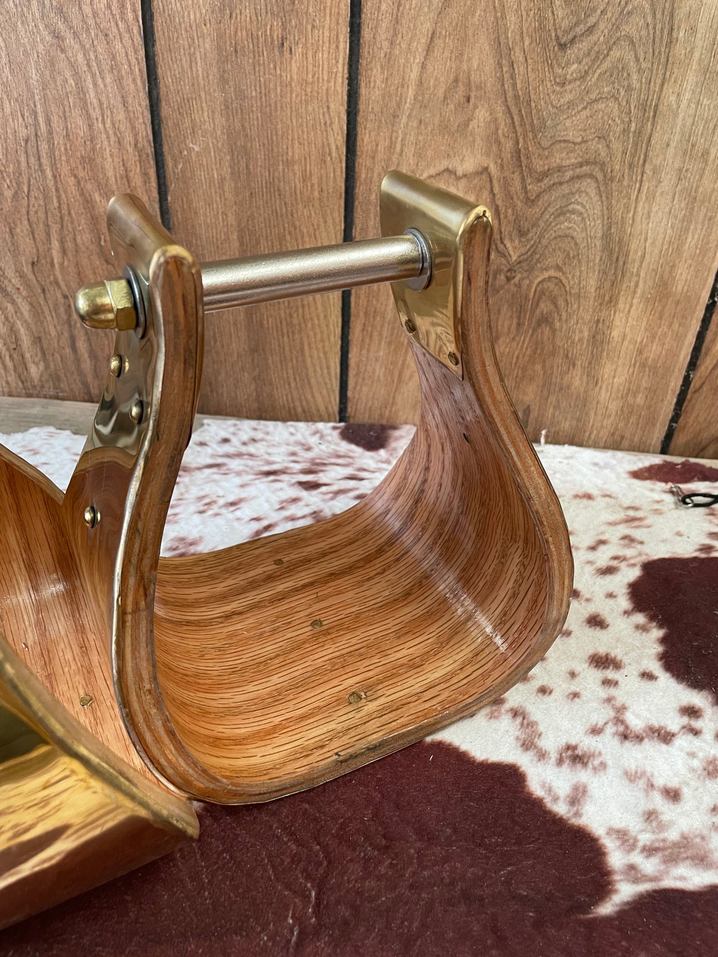 5” Brass Wrapped Stirrups