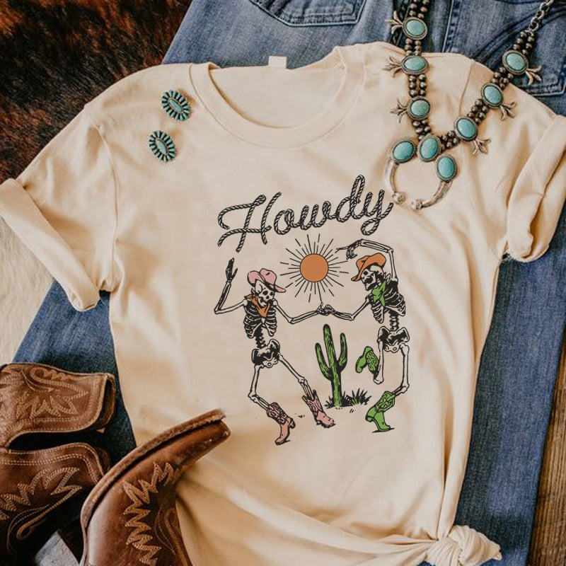 Howdy Skeleton Tee