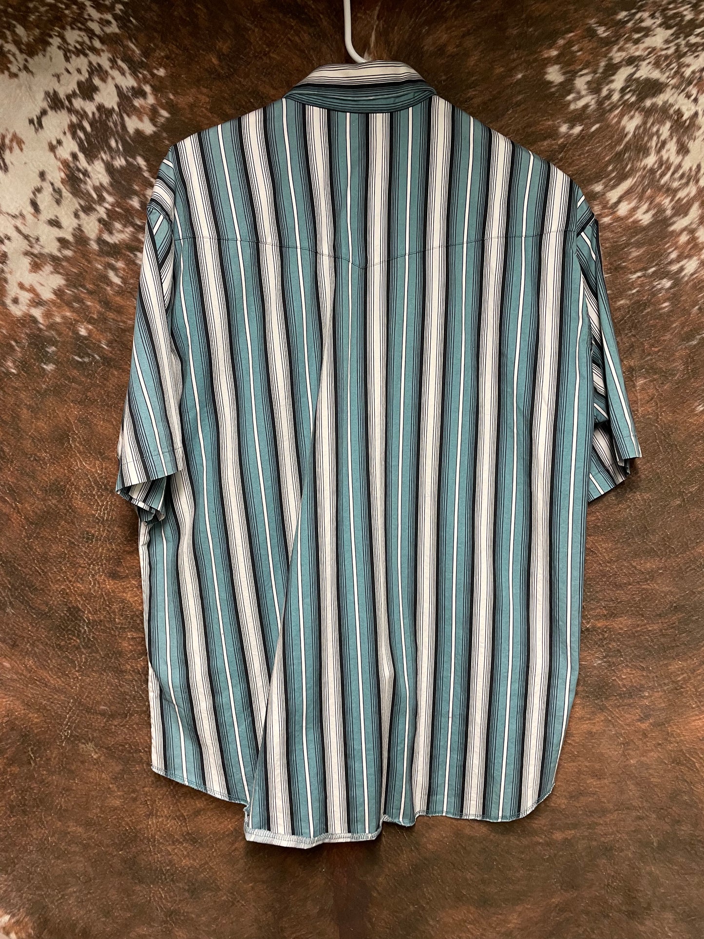 Mens Wrangler Short Sleeve Button Up