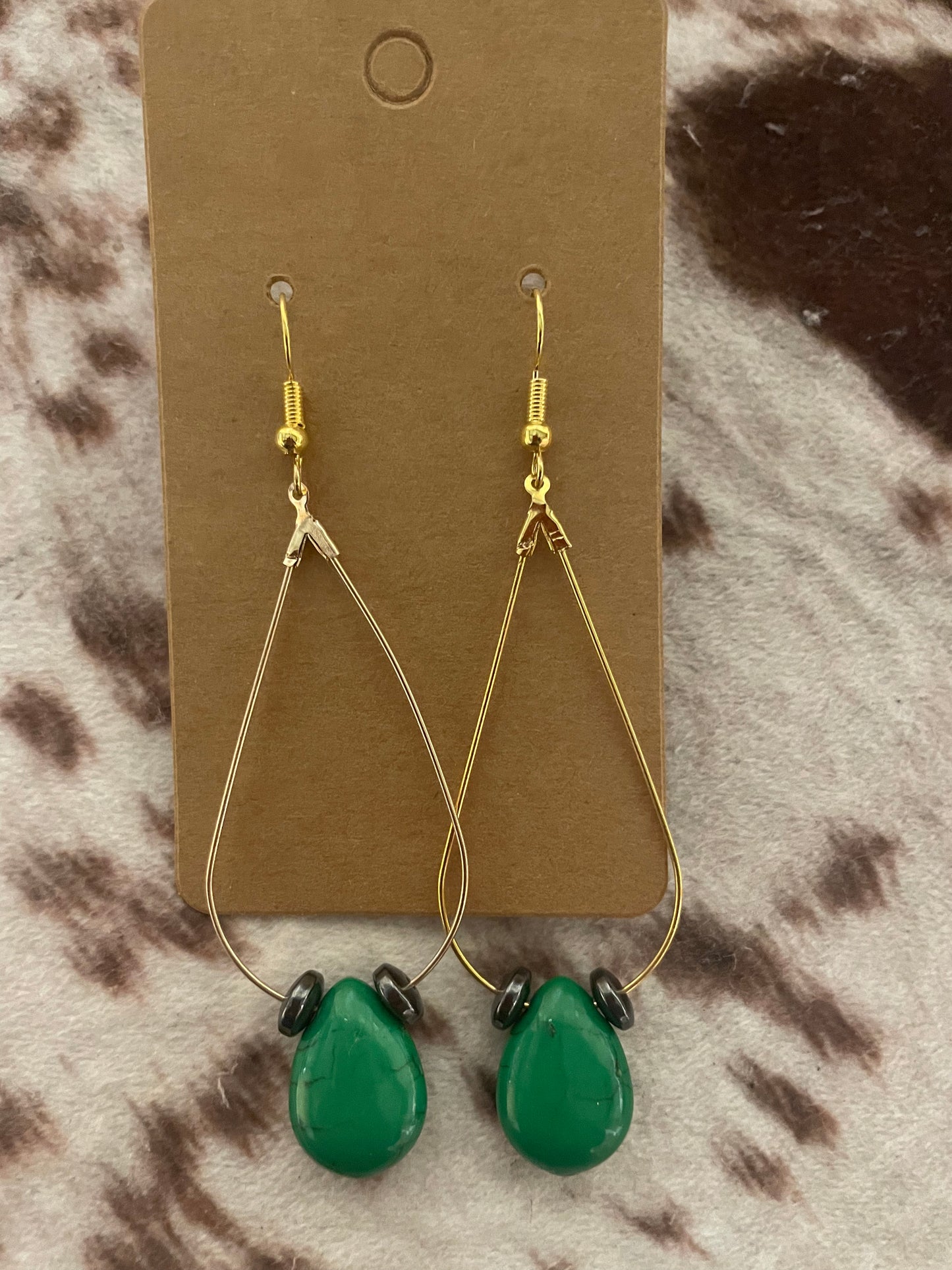 Green Navajo Solitary Teardrop