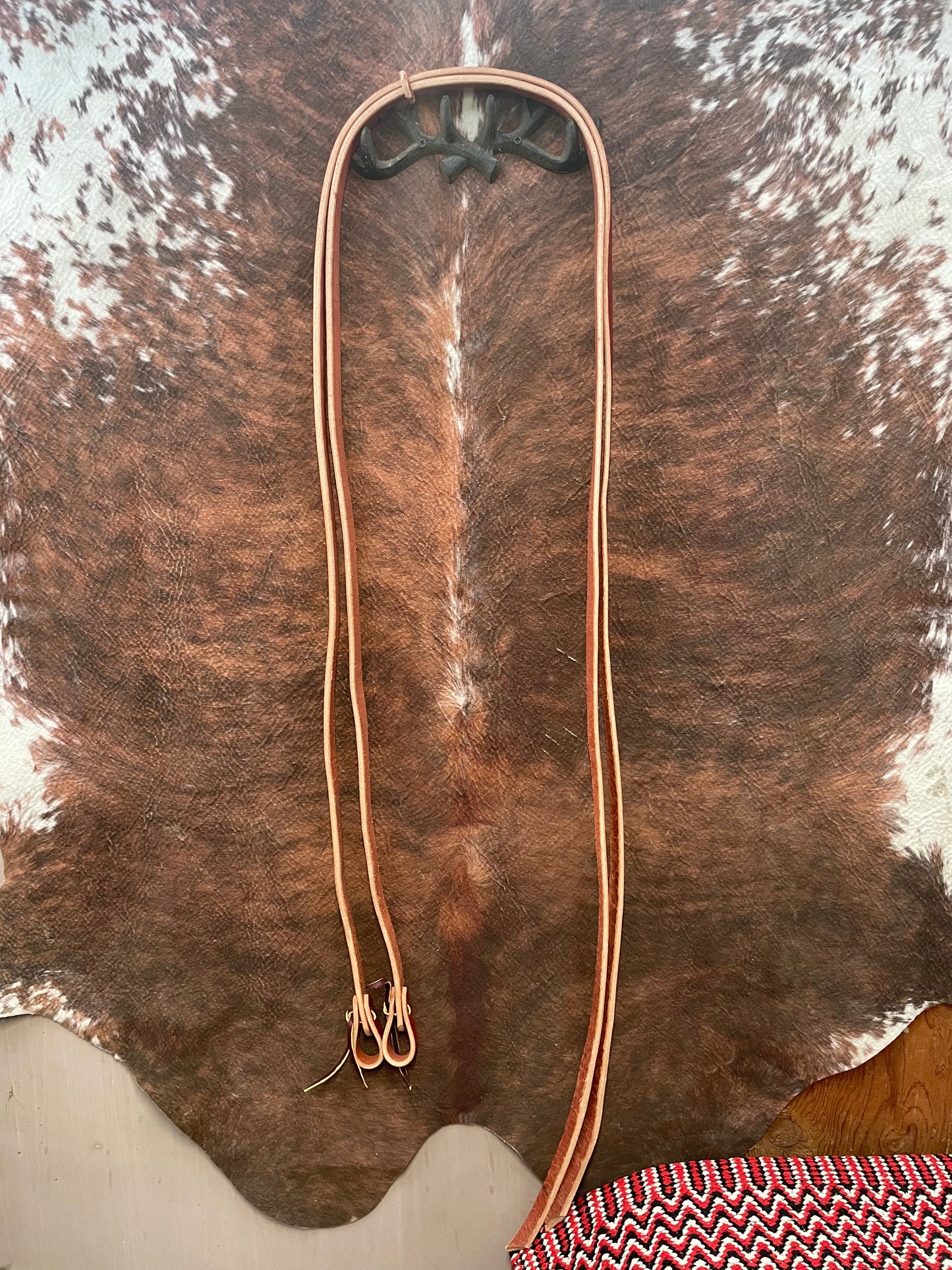 3/4" x 8' Heavy Duty Leather Split Reins