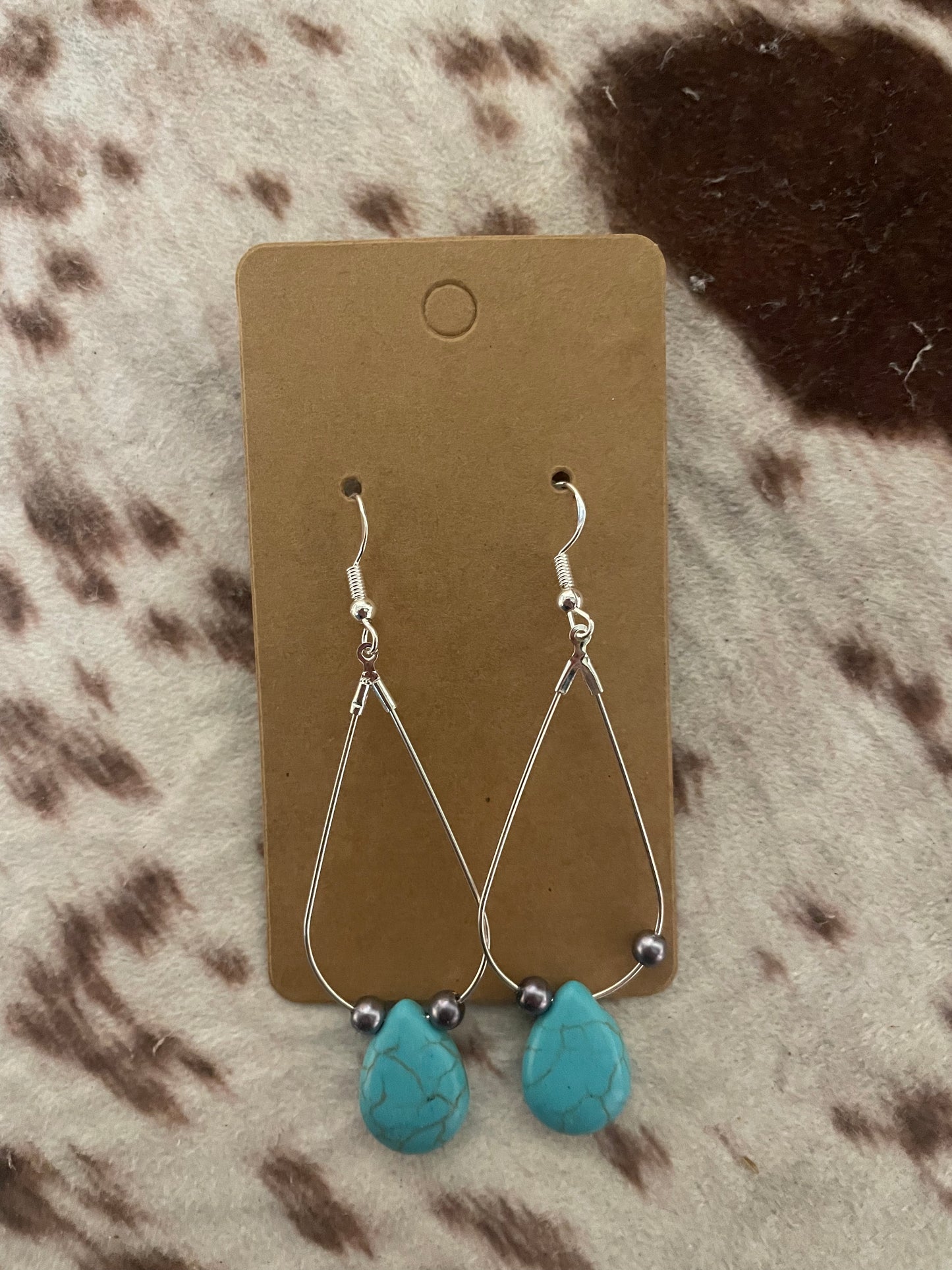 Turquoise Navajo Solitary Teardrop