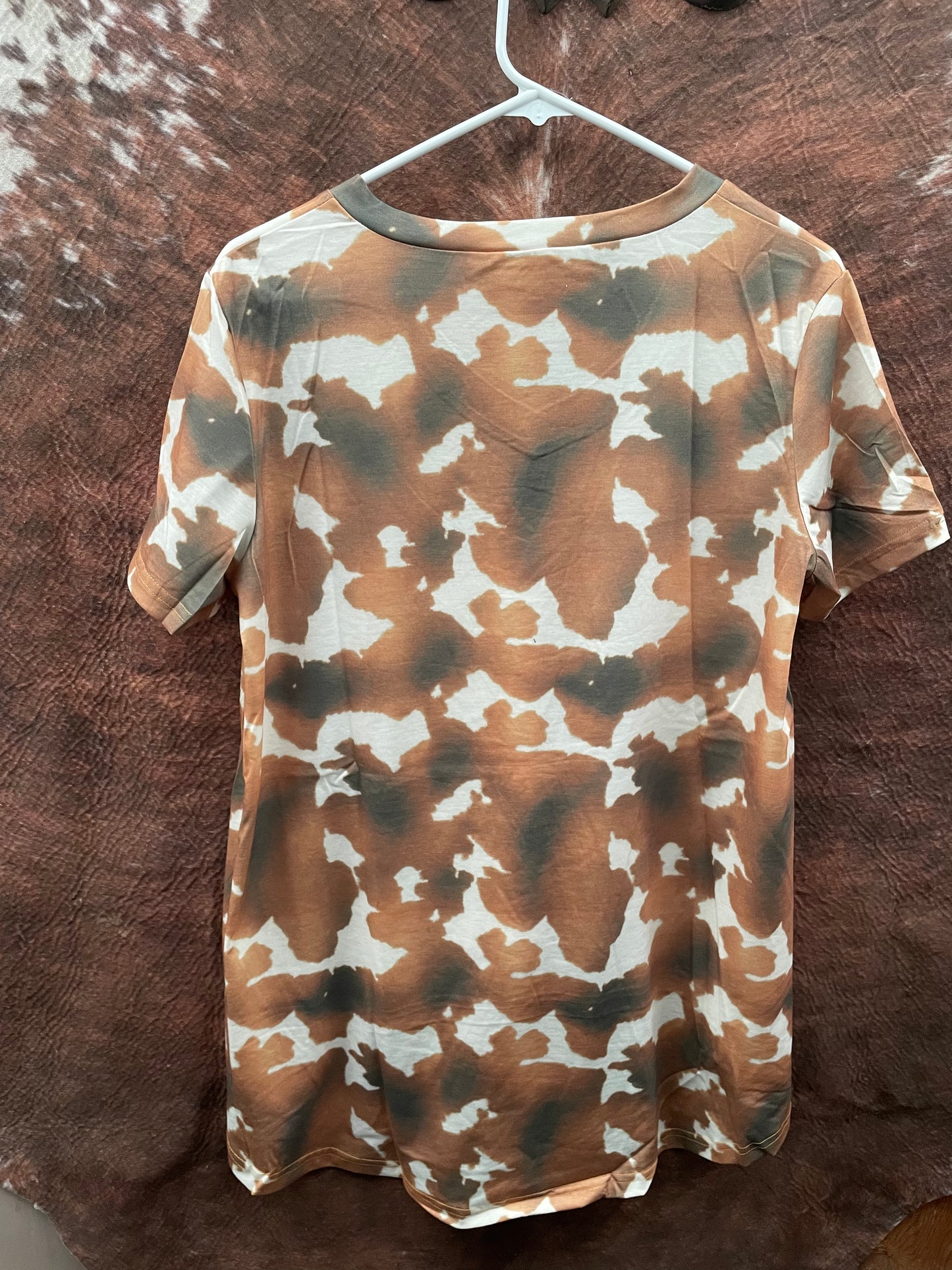 Cowhide Hi-Lo Hem Tee