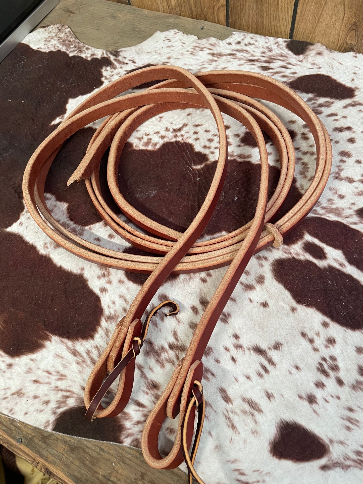 3/4" x 8' Heavy Duty Leather Split Reins