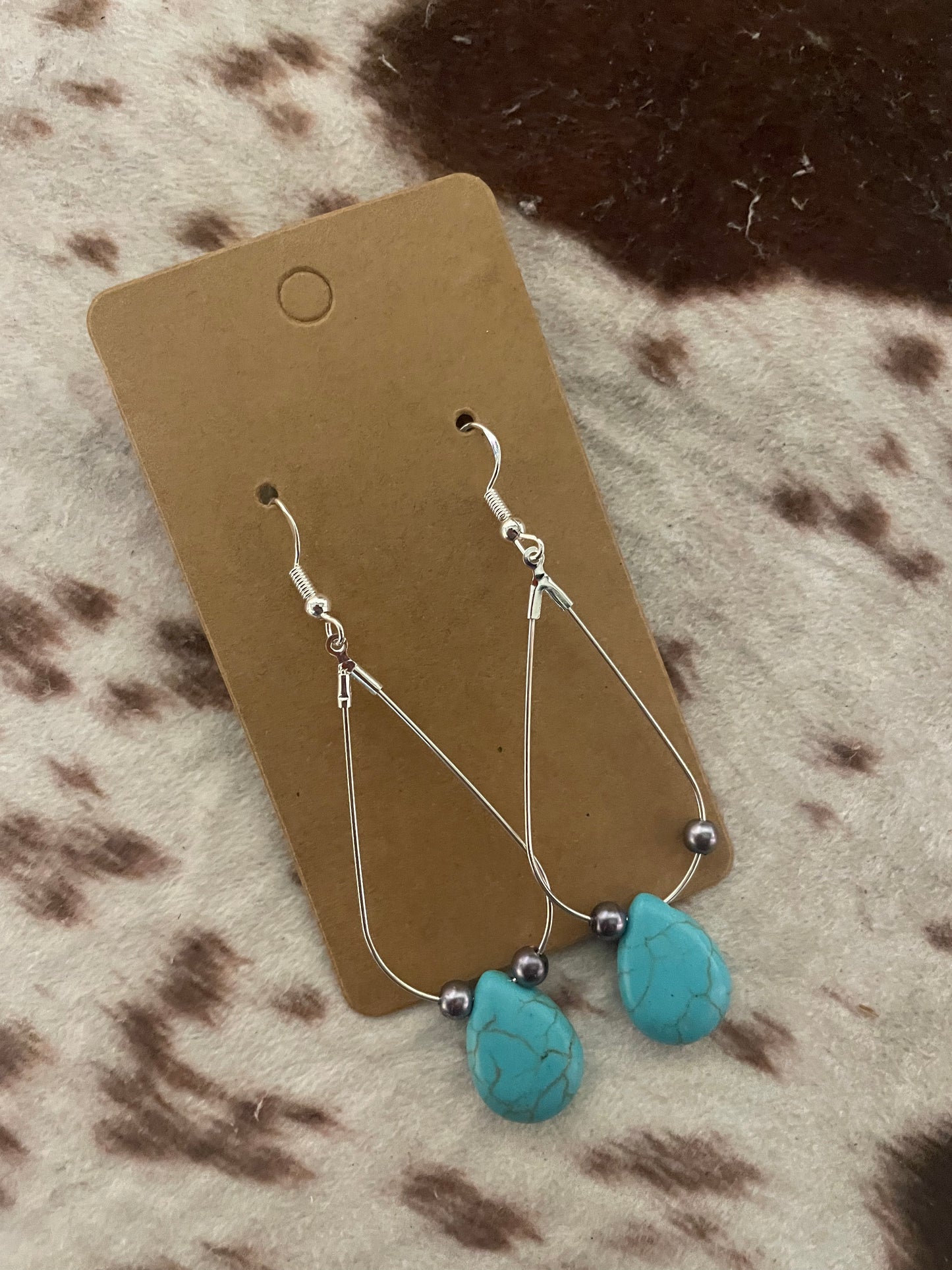 Turquoise Navajo Solitary Teardrop