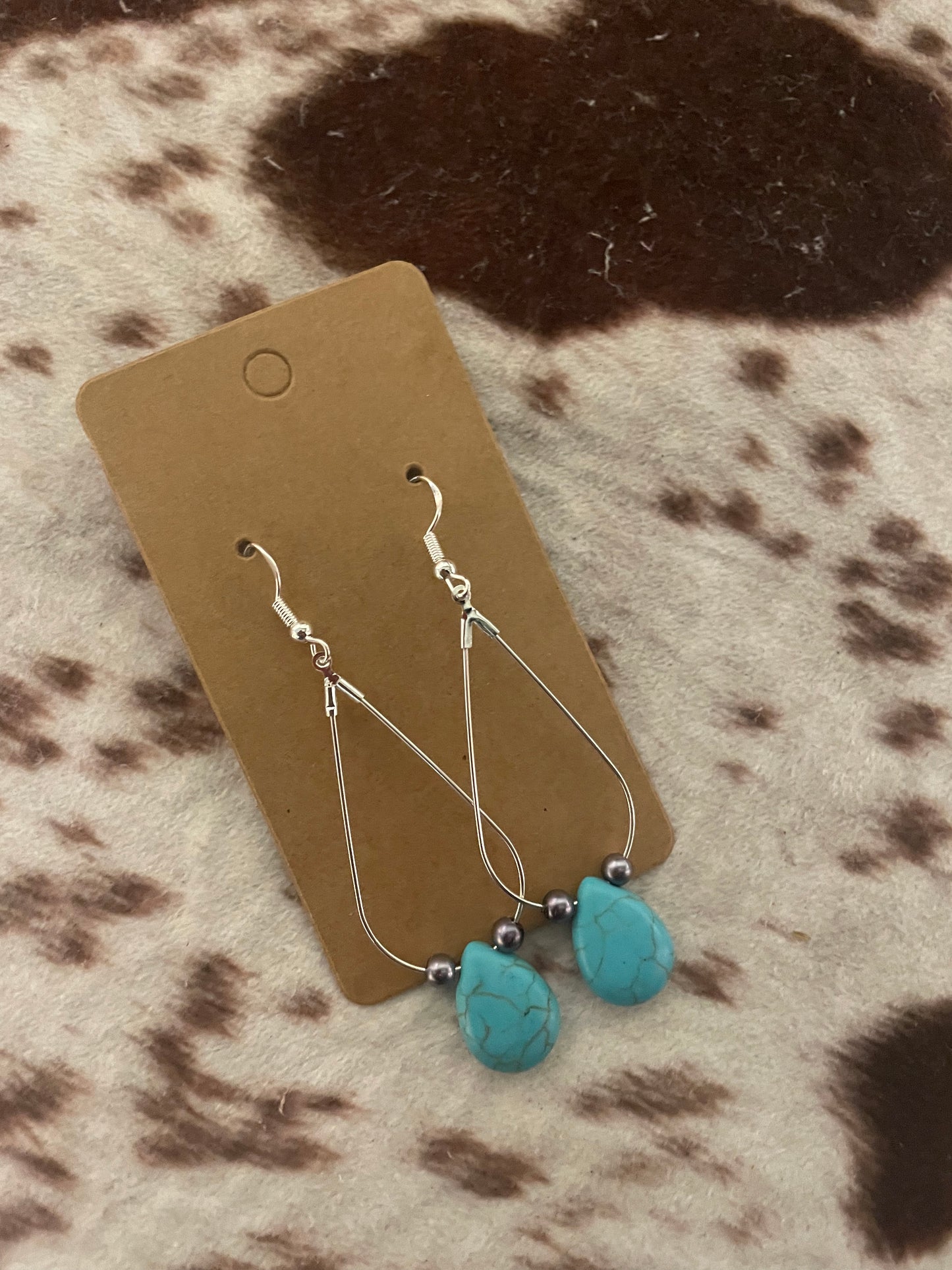 Turquoise Navajo Solitary Teardrop