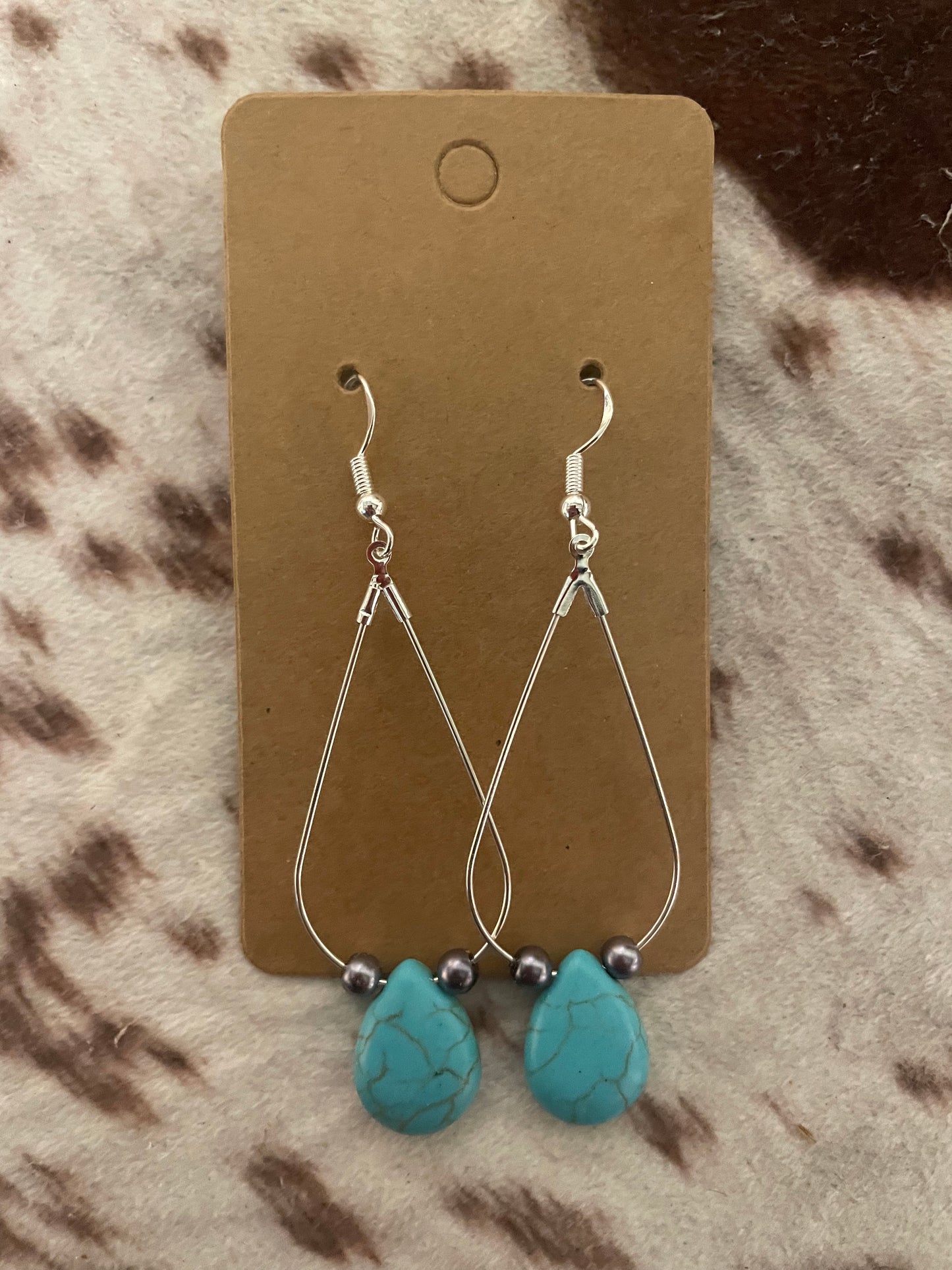 Turquoise Navajo Solitary Teardrop