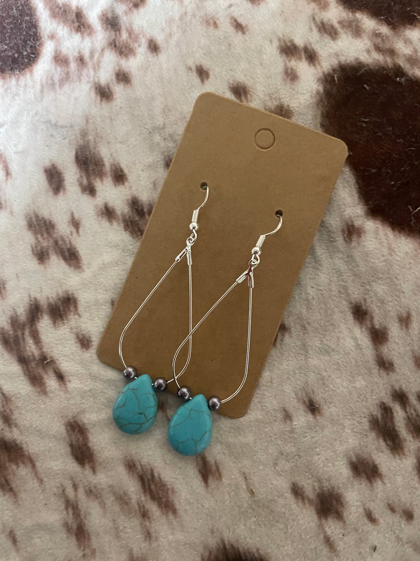 Turquoise Navajo Solitary Teardrop