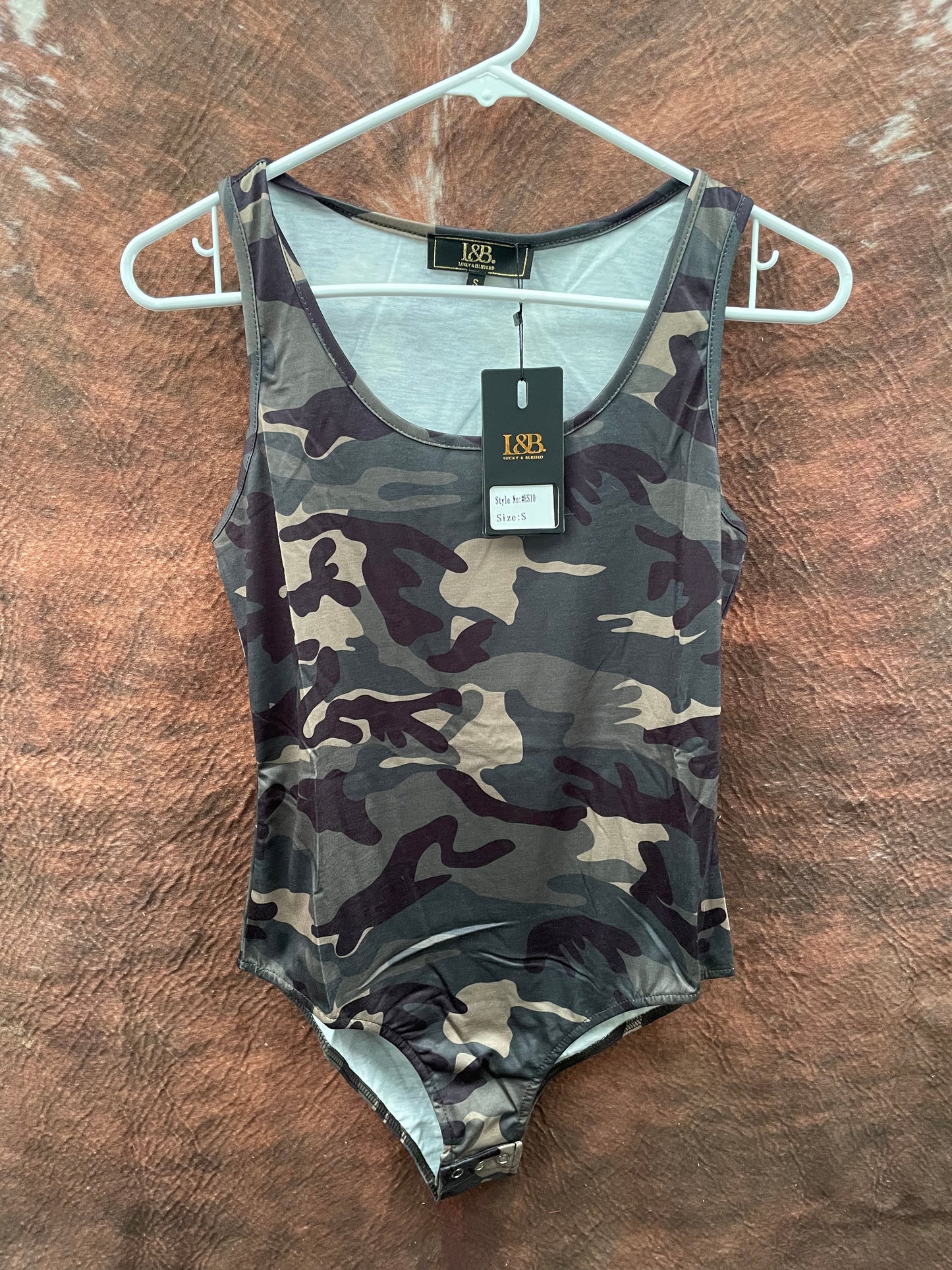 Camo Tank Top Bodysuit