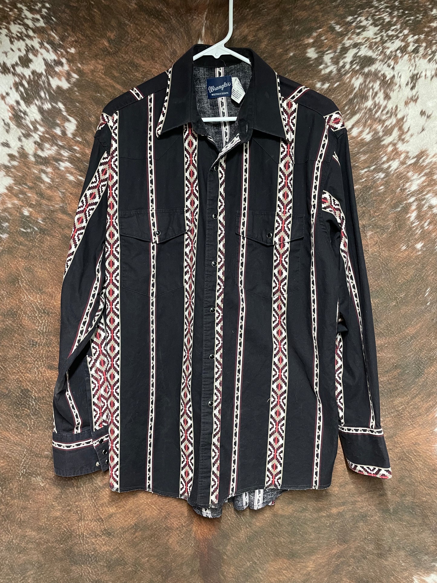 Mens Vintage Wrangler Long Sleeve Shirt